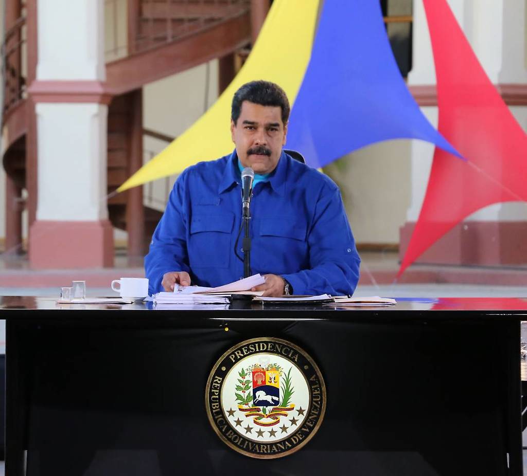 El presidente Maduro en jornada de trabajo en el Cuartel de la Montaña