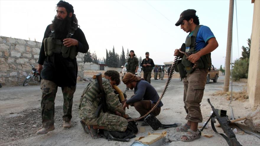 Los llamados rebeldes sirios en la provincia de Alepo