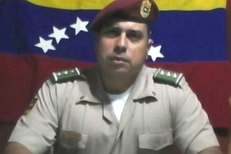 El autor del asalto al Fuerte Paramacay, el capitán Juan Carlos Caguaripano