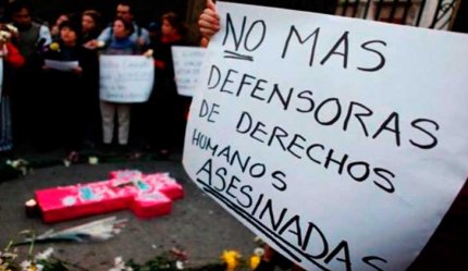 En Colombia, dos las lideresas sociales, fueron asesinadas, a comienzo de este febrero.