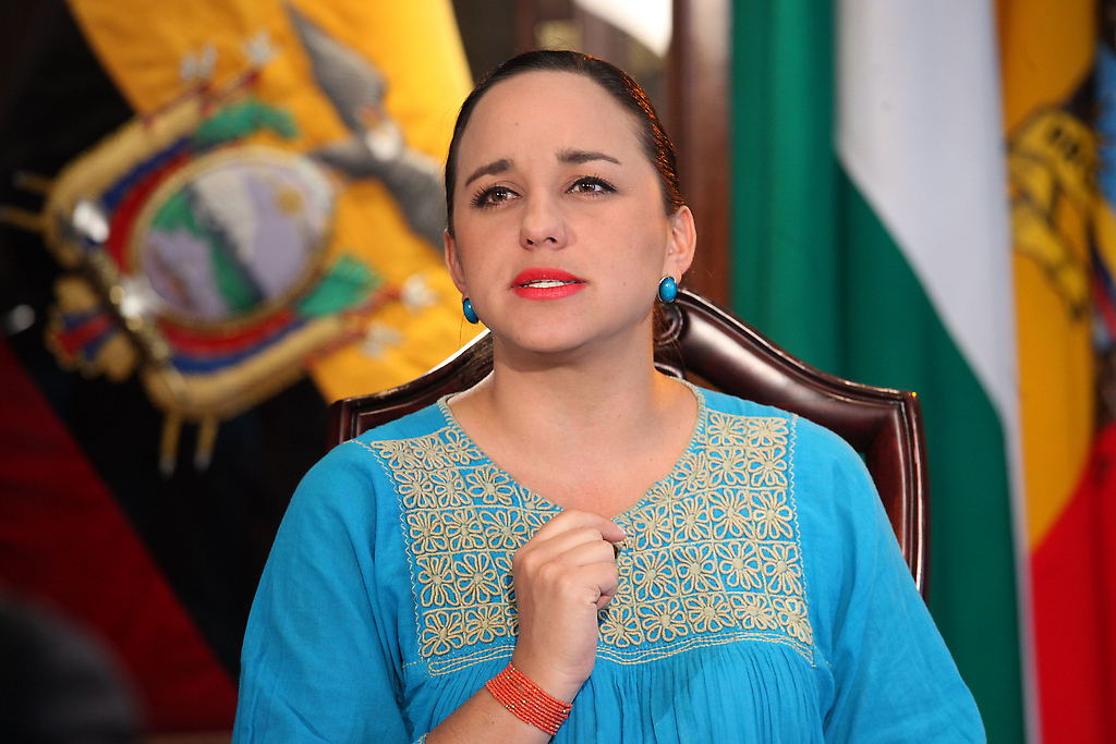 la legisladora ecuatoriana Gabriela Rivadeneira.