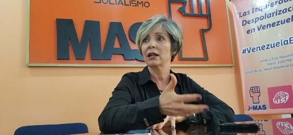 María Verdeal, vicepresidenta del Movimiento Al Socialismo (MAS)