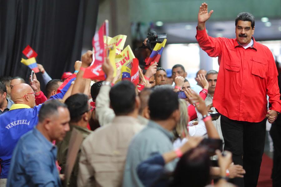 El presidente Nicolás Maduro en El Poliedro