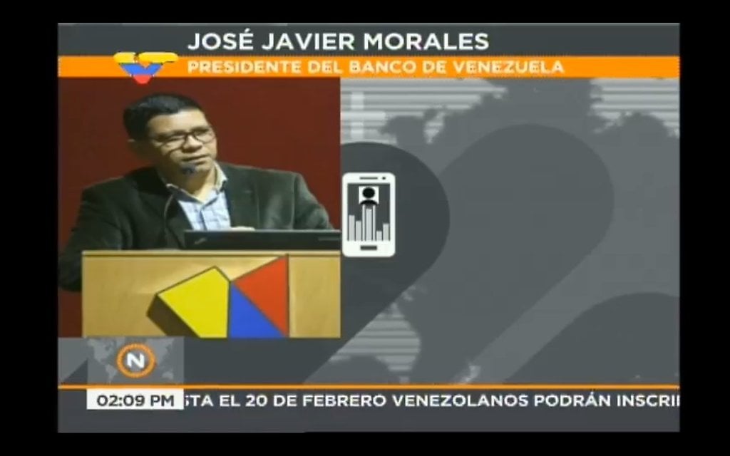 El presidente del Banco de Venezuela, José Javier Morales