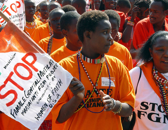 Manifestación en Kenia contra la mutilación genital femenina