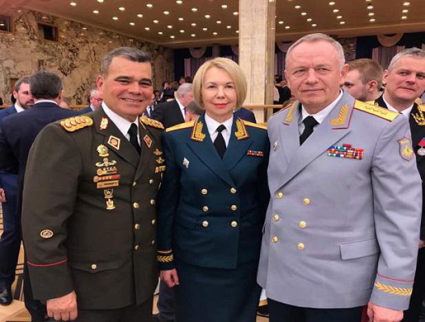 G/J Vladímir Padrino López en  los actos conmemorativos  del Centenario del Ejército Rojo.