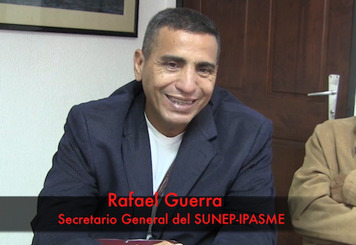 Rafael Guerra, secretario general de SUNEP-IPASME manifestó: me sumo a esta lucha porque la veo coherente, no podemos optar en quedarnos tranquilos, callados. El venezolano se ha convertido en una especie de mago para tratar de subsistir