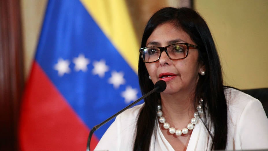 La vicepresidenta de Venezuela,  Delcy Rodríguez