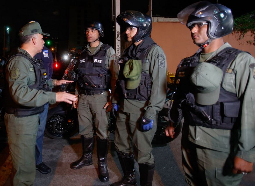 Efectivos de la Guardia Nacional Bolivariana desplegados