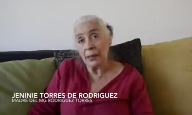Jeninie Torres de Rodríguez, madre de Rodríguez Torres