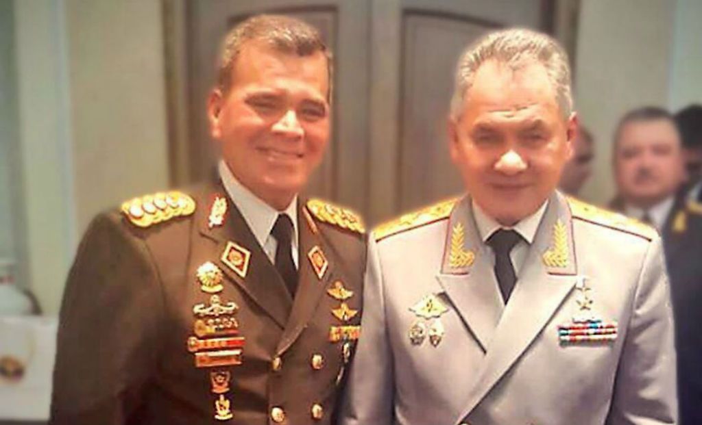 El ministro Padrino López con su homólogo ruso, General Serguéi Shoigú en un acto oficial este año en Moscú.