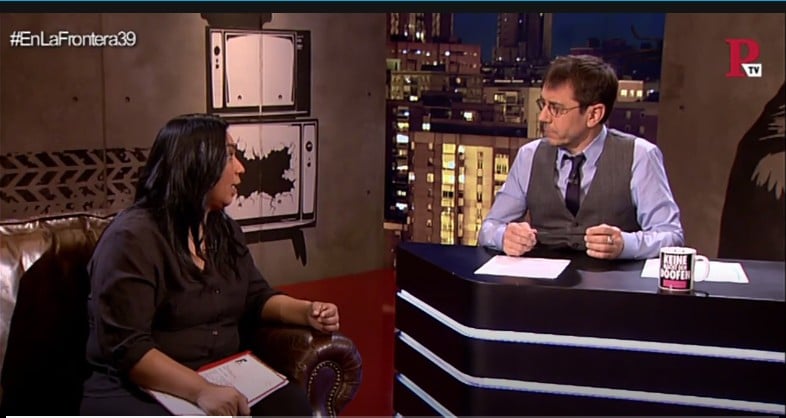 María Eugenia Russian con Juan Carlos Monedero