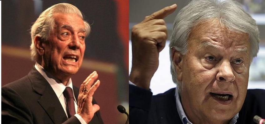 Mario Vargas Llosa y Felipe González.