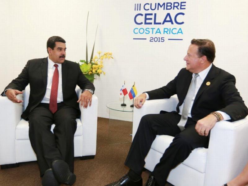Presidentes de Venezuela y panama