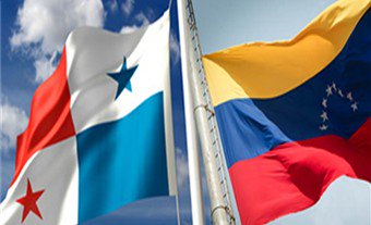 Banderas de Venezuela y Panamá