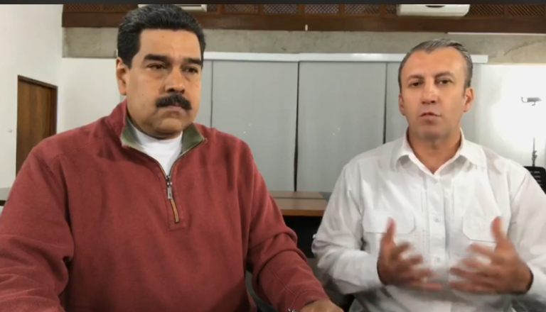 El Aissami acompañado por el presidente Maduro señaló que a esta entidad financiera pertenecían el 90% de las cuentas bloqueadas en el marco de la operación "Manos de papel".