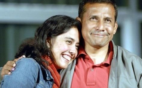 Ollanta Humala y su esposa Nadine