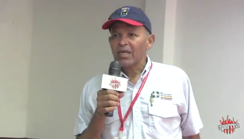 Reinaldo Díaz, secretario general del Sindicato de Trabajadores Electricistas CORPOELEC, Caracas y miembro del comité ejecutivo de FETRAELEC