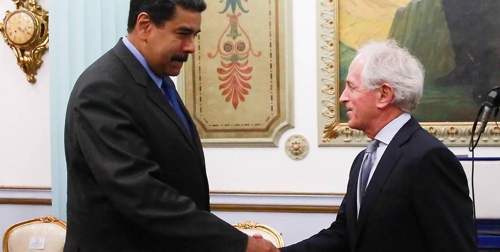 Presidente Maduro y el senador de EEUU Bob Corker