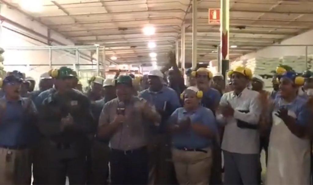 "Aquí está la clase obrera comprometida con producir alimentos para el pueblo", expresó el gobernador de Aragua, Rodolfo Marco Torres.