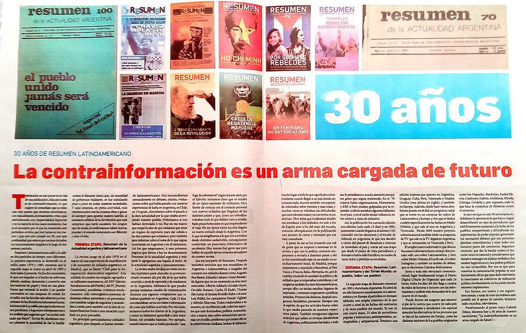 Resumen Latinoamericano (RL) regresa en su edición impresa a las calles de Venezuela.