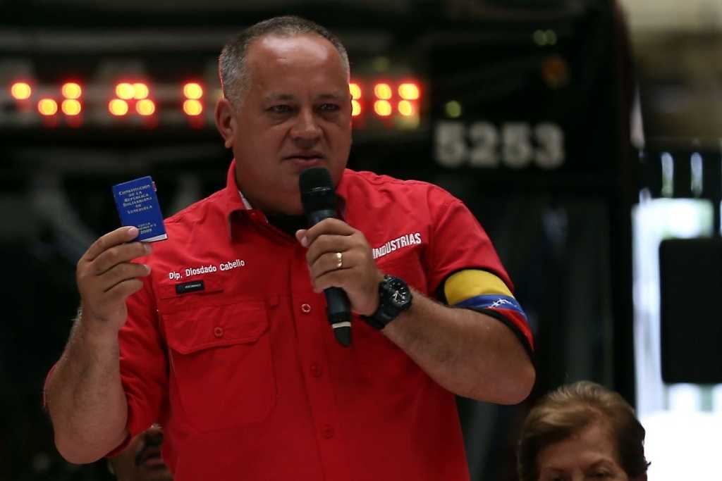 El presidente de la Asamblea Nacional Constituyente (ANC), Diosdado Cabello