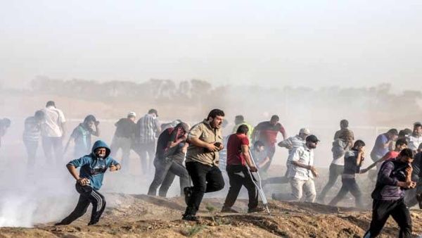 Israel ha empleado gas lacrimógeno en su frontera con Gaza