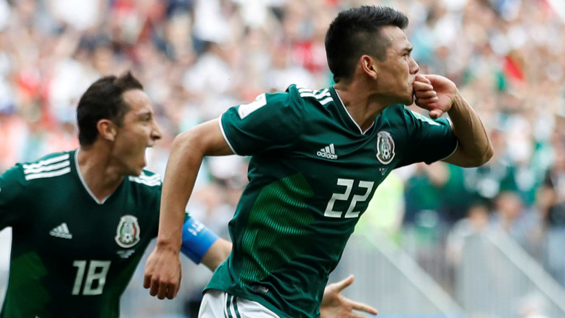 Hirving Lozano de la selección mexicana