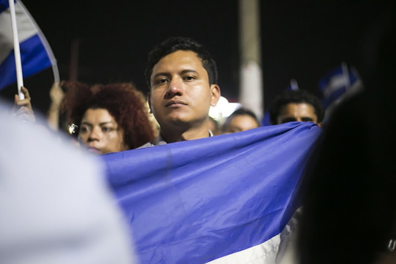 Imagen durante las protestas ciudadanas en Nicaragua. Abril 2018.