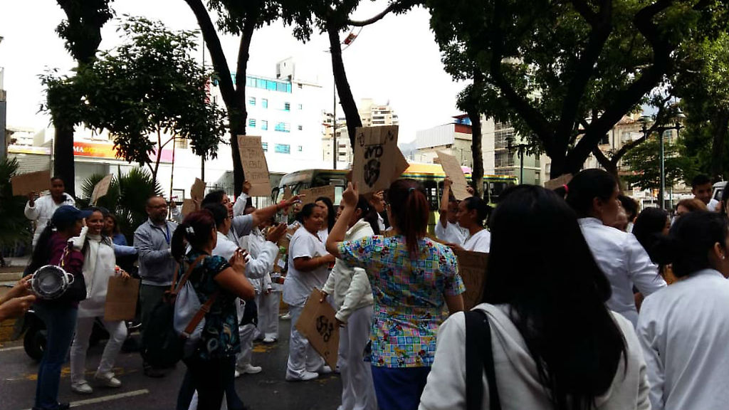 Protestas de trabajadores de la salud