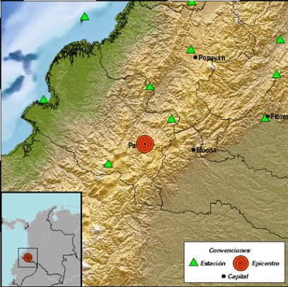 El Servicio Geológico Colombiano ha informado sobre un movimiento telúrico de magnitud 4,3 este 12 de junio.