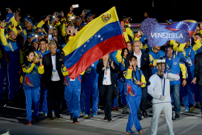 Atletas venezolanos en Barranquilla
