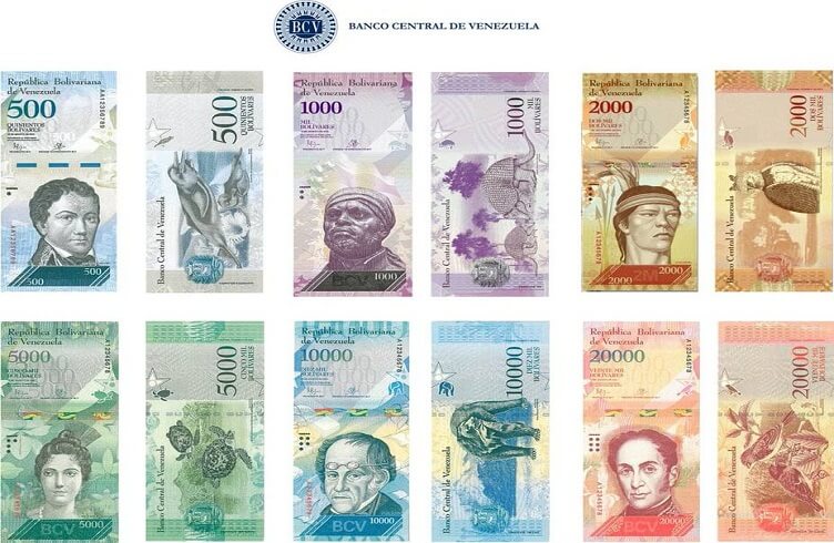 Billetes del nuevo cono monetario
