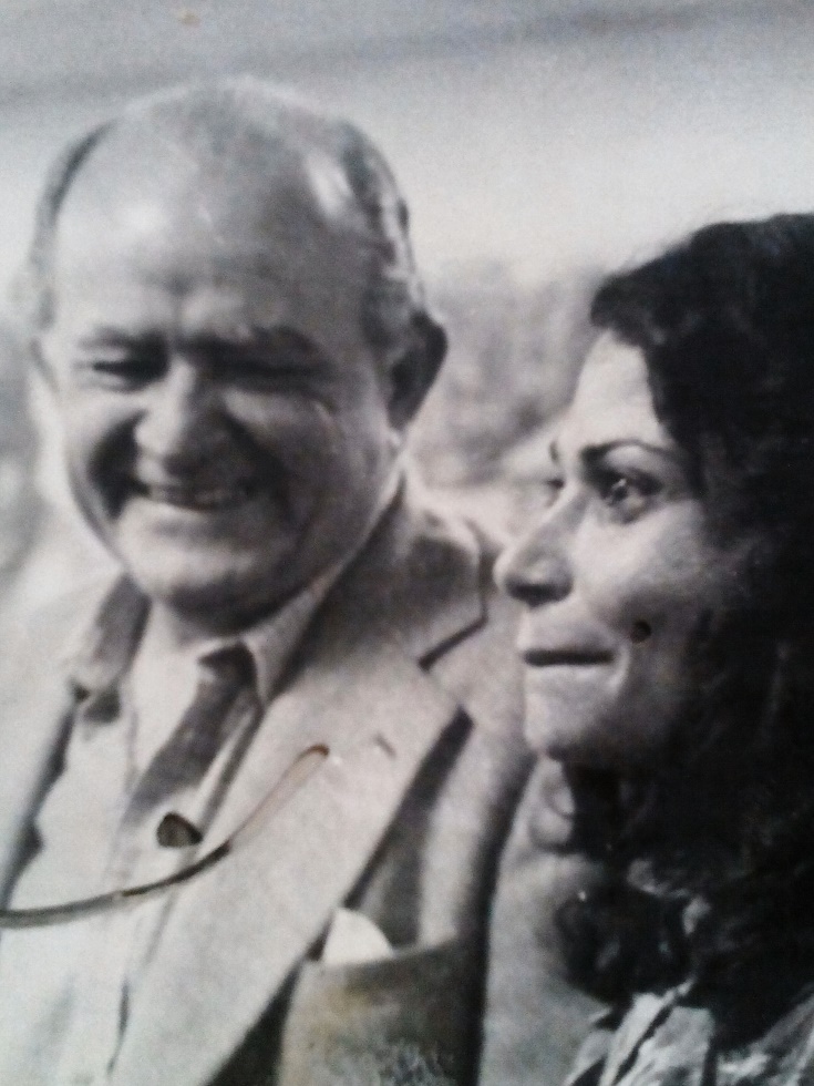 Kalinina con Miguel Otero Silva
