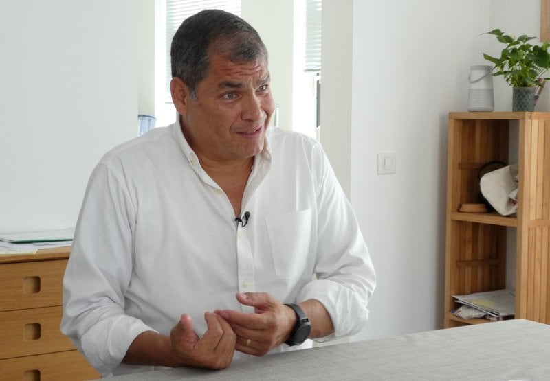 El expresidente ecuatoriano, Rafael Correa