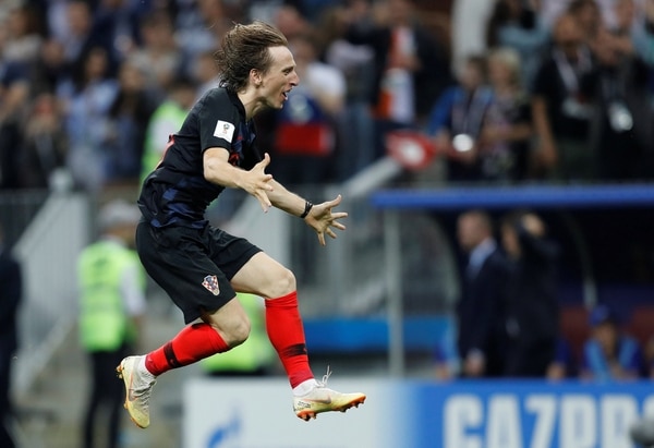 Luka Modric celebra el pasaje a la final de la Copa del Mundo (Foto: REUTERS/Darren Staples)