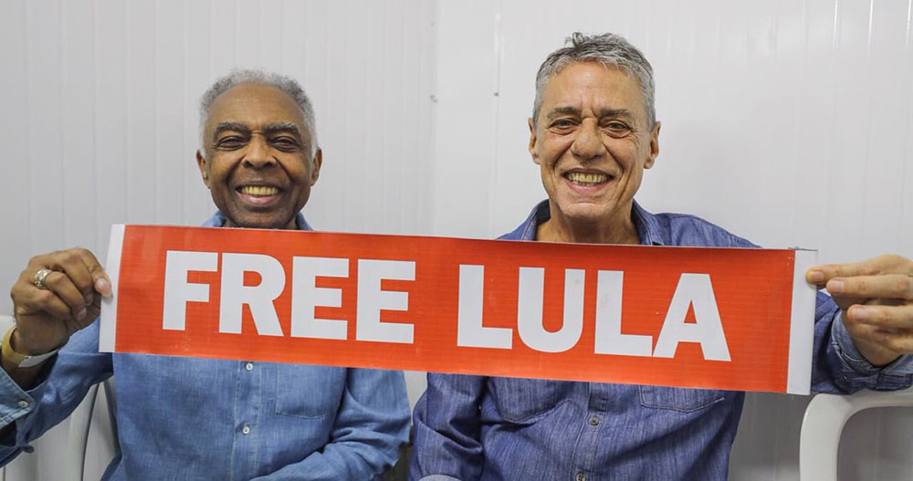 Gilberto Gil y Chico Buarque también quieren a Lula Libre