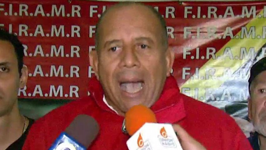 Juan Simoza, presidente del Frente Alberto Müller Rojas