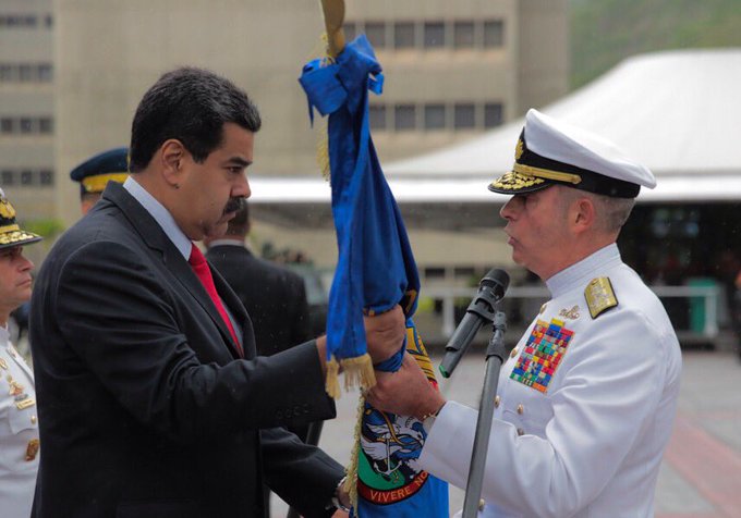 Presidente Maduro en la transmisión de mando en Fuerte Tiuna, Caracas
