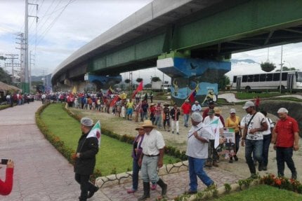 Marcha Campesina Admirable en Maracay, estado Aragua