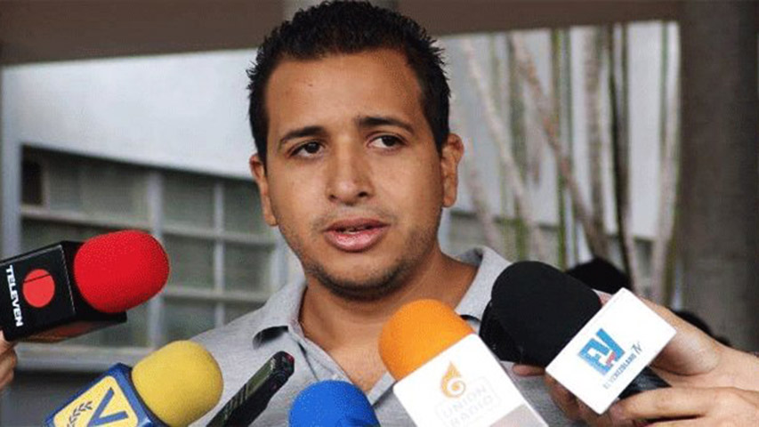 El dirigente sindical de Hospitales y Clínicas de Caracas, Mauro Zambrano