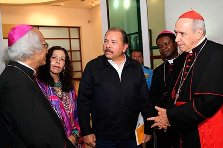 Daniel Ortega y obispos de Nicaragua