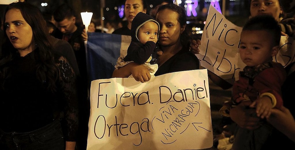 Numerosas madres de Nicaragua, quienes estan refugiadas en la Catedral Metropolitana de Managua, están en pie de lucha y angustiadas por la suerte que puedan correr sus hijos detenidos en las manifestaciones
