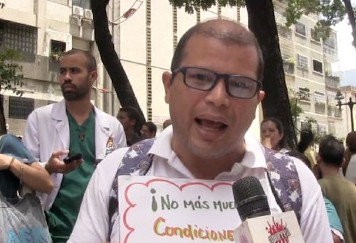 Para José Ibarra, trabajador social del Hospital El Algodonal, un gobierno que ha descuidado la salud, la educación, definitivamente tiene que ser removido de sus funciones