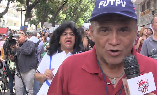 Fran Luna, secretario ejecutivo de la Federación Petrolera: democracia es tener un buen salario, tener derecho a la salud