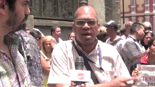 Johan Rosales: Estamos aquí para exigirle al ministro Hugber Roa que tiene que darle respuesta a los trabajadores con respecto al salario