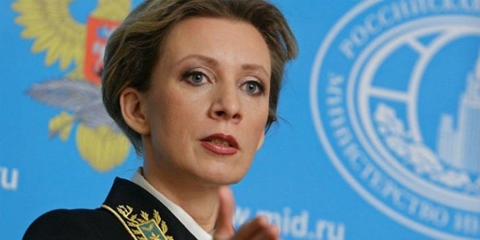 Portavoz del Ministerio de Asuntos Exteriores ruso, María Zajárova.