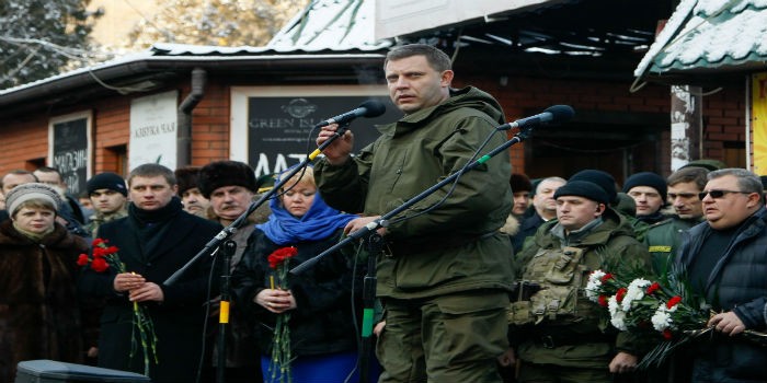 Líder separatista ucraniano Alexánder Zajárchenko