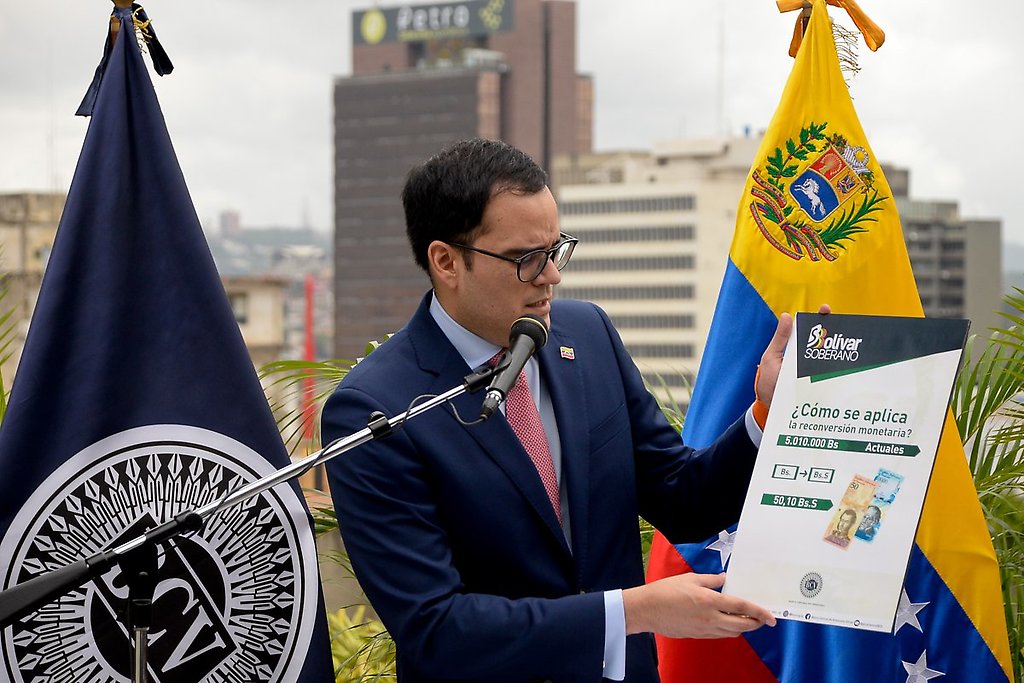 El presidente del Banco Central de Venezuela, Calixto Ortega Sánchez