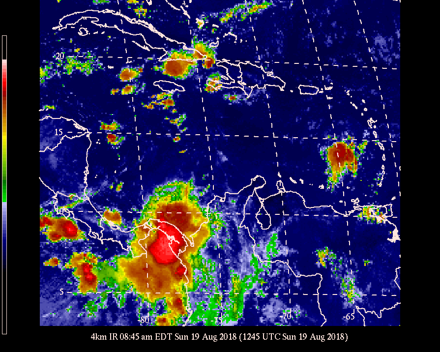 Onda Tropical sobre el Mar Caribe al norte de Venezuela y actividad de la Zona de Convergencia Intertropical